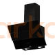 شفاط بلت ان بيكو بمدخنة، 60 سم، زجاج اسود - Beko Built-In Chimney Hood, 60 cm, Black Glass - HCA62640BE