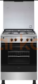 بوتاجاز زانوسى 60 ستيل Zanussi steel 4-burner cooker with gas oven and hob