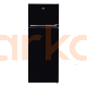 ثلاجة بيكو انفرتر، نو فروست، 448 لتر، اسود - Beko Inverter Refrigerator, No Frost, 448 Liters, Black - RDNE448M20B